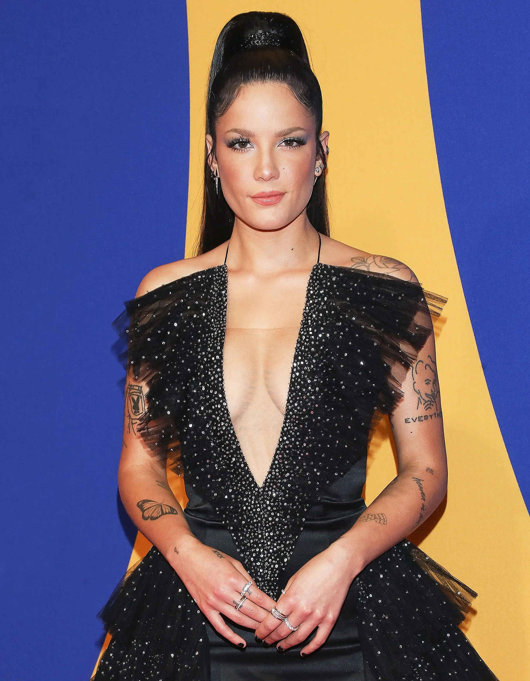 Halsey Black Outfit June 21, 2019