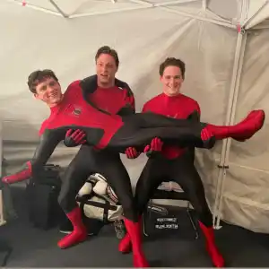 Tom Holland and his stunt doubles