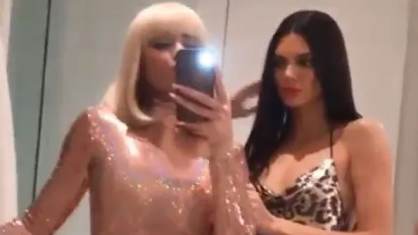 Inside Kendall Jenner and Kylie Jenner's '70s-Themed Party Night With Sofia Richie Kylie and Kendall Selfie
