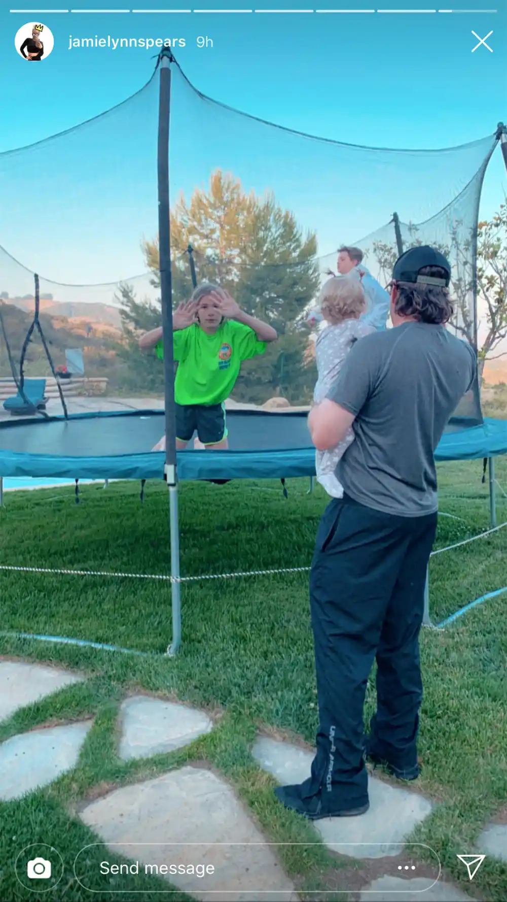 Jamie Lynn Spears Daughters Pool Party Britney Spears House