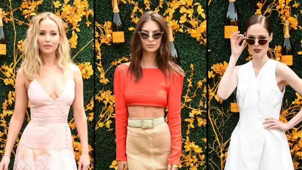 Jennifer Lawrence Emily Ratajkowski Coco Rocha Garden Party Style Veuve Clicquot Polo Classic
