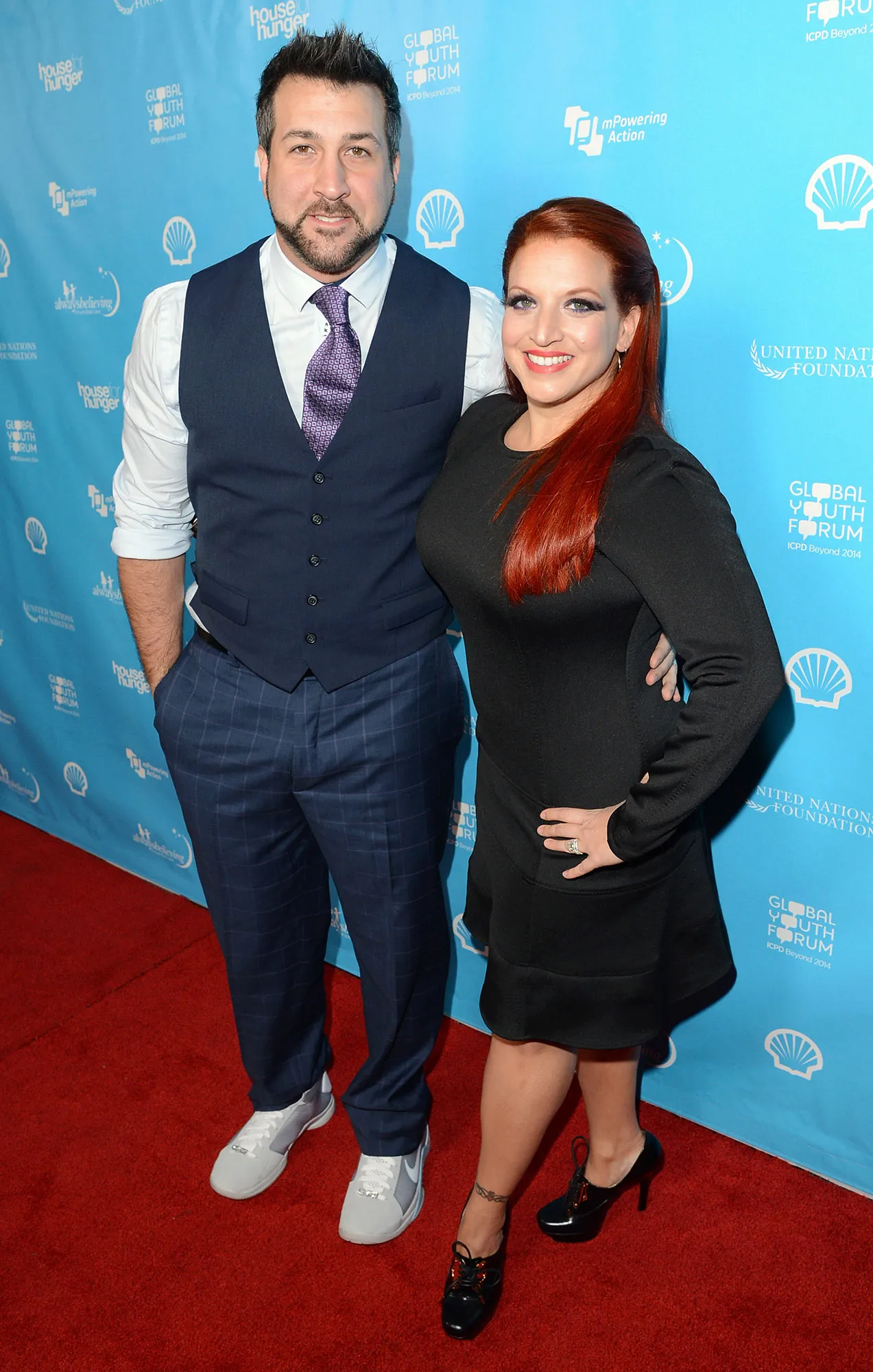 Joey Fatone and Kelly Baldwin Support Each Other Divorce Red Carpet