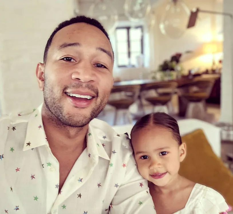 John Legend and Daughter Luna