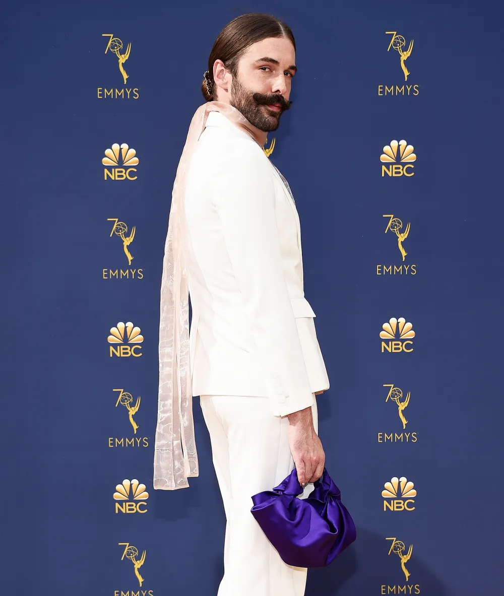 Jonathan Van Ness White Suit September 17, 2019