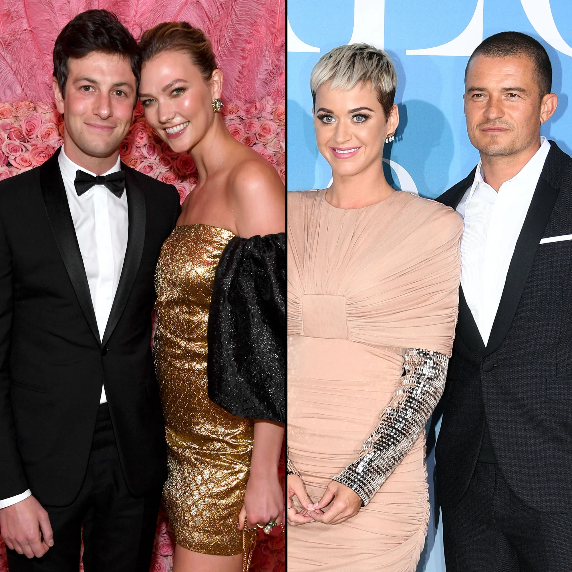 Joshua Kushner and Karlie Kloss Orlando Bloom and Katy Perry