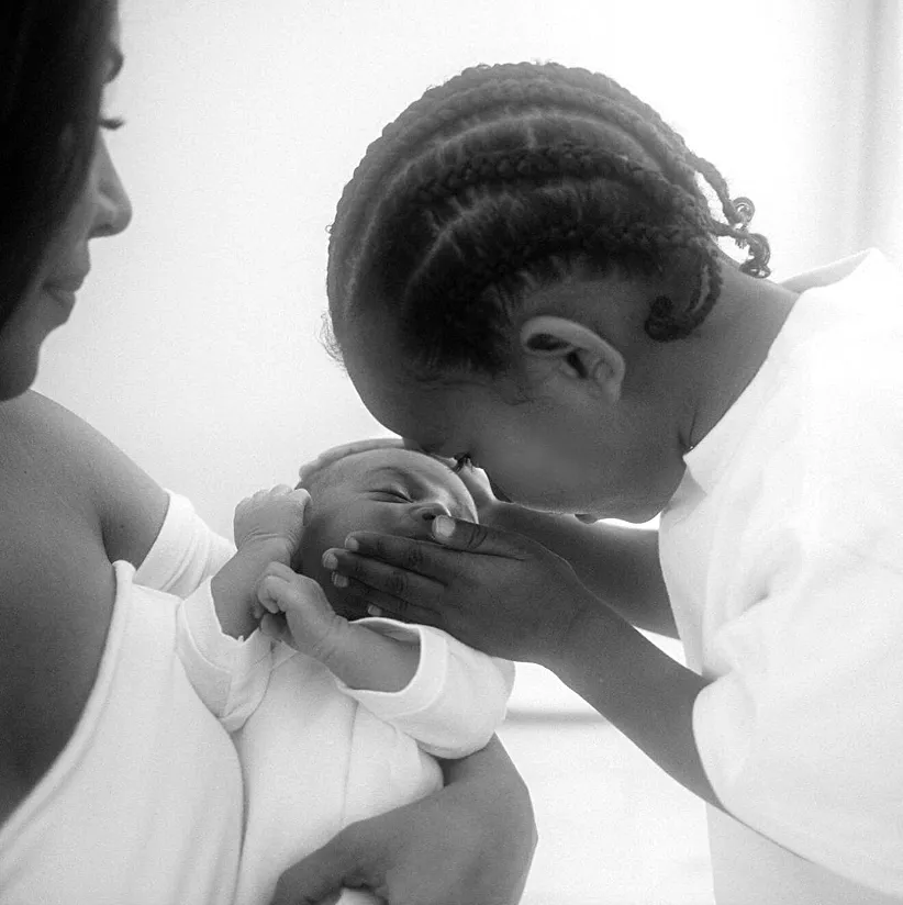 Kim Kardashian Shares First Photo of 1-Month-Old Son Psalm With Older Brother Saint