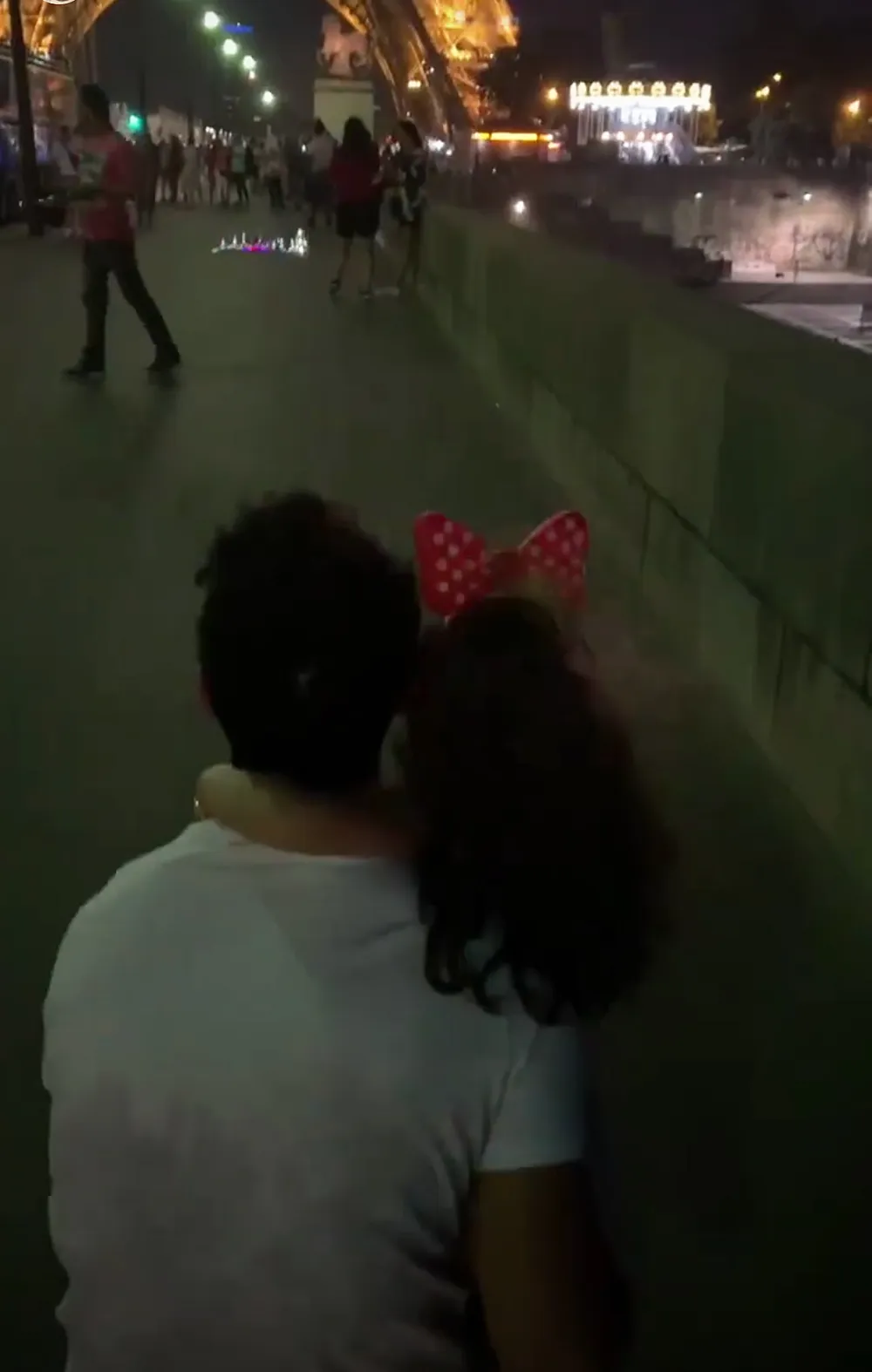 Kevin Jonas Visits Eiffel Tower With Family