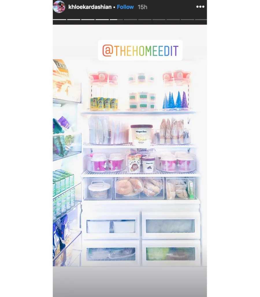 Khloe-Kardashian-fridge-organized-kitchen