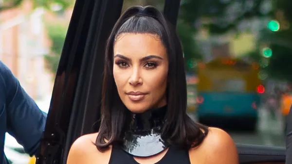 Kim Kardashian West Shiny Summer Hair