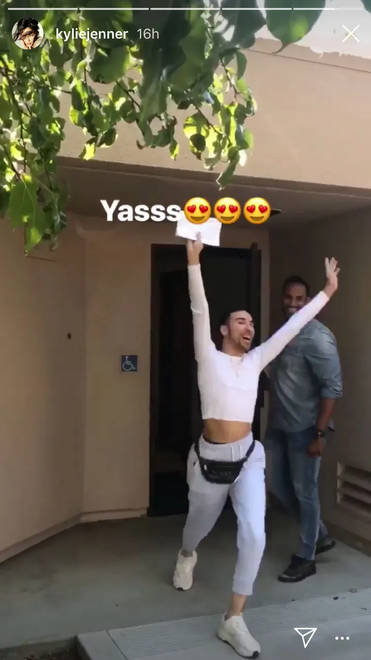 Kylie Jenner DMV Makeup Artist Instagram Story June 18