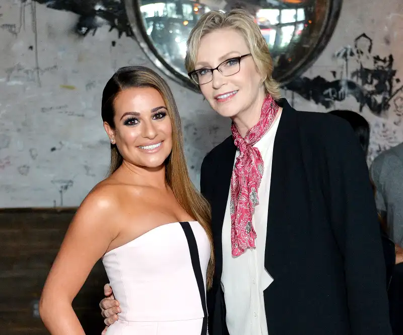 Lea-Michele-and-Jane-Lynch-wedding-gift