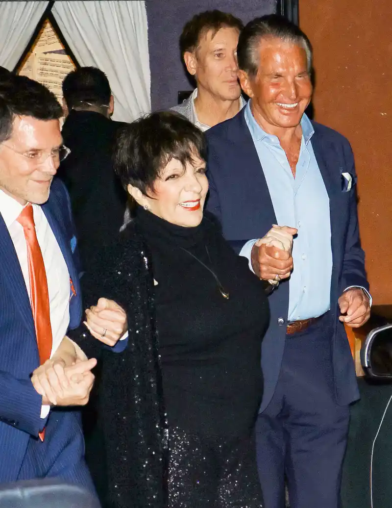 Liza Minnelli and George Hamilton outside Feinstein's at Vitello's in Studio City