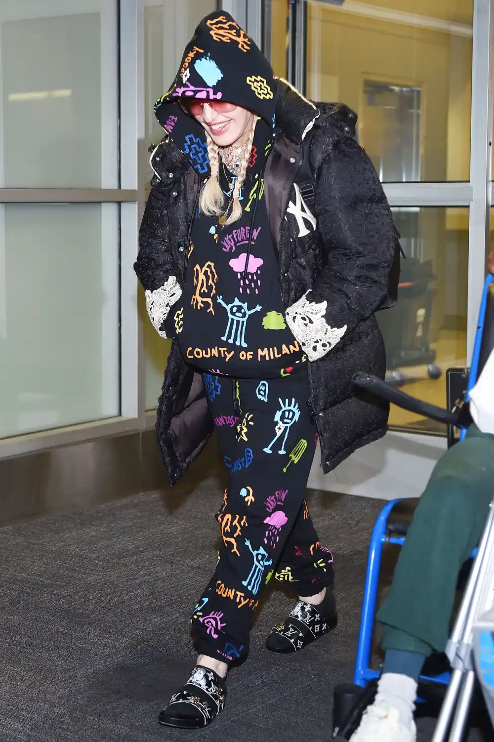 Madonna Country of Milan Outfit JFK June 16