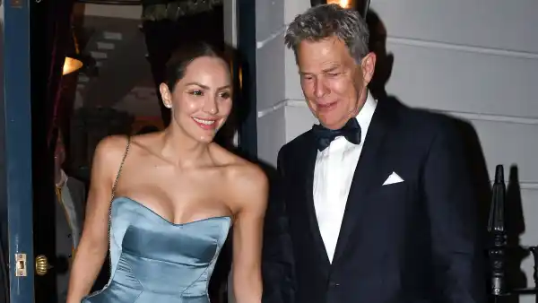 Newlyweds Katharine McPhee and David Foster Look Lucky in Love as They Step Out For Wedding Reception