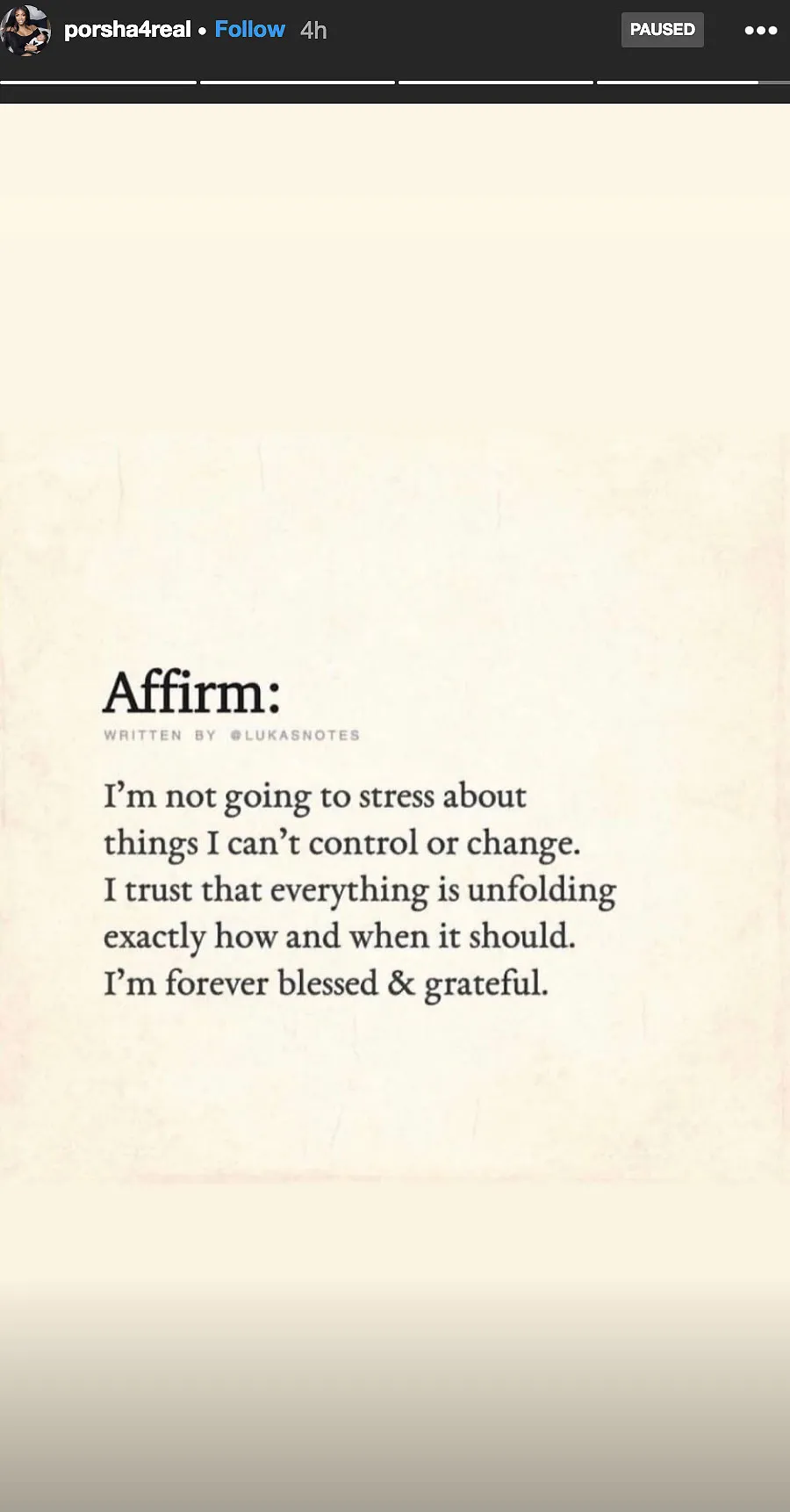 Porsha Williams Instagram Story