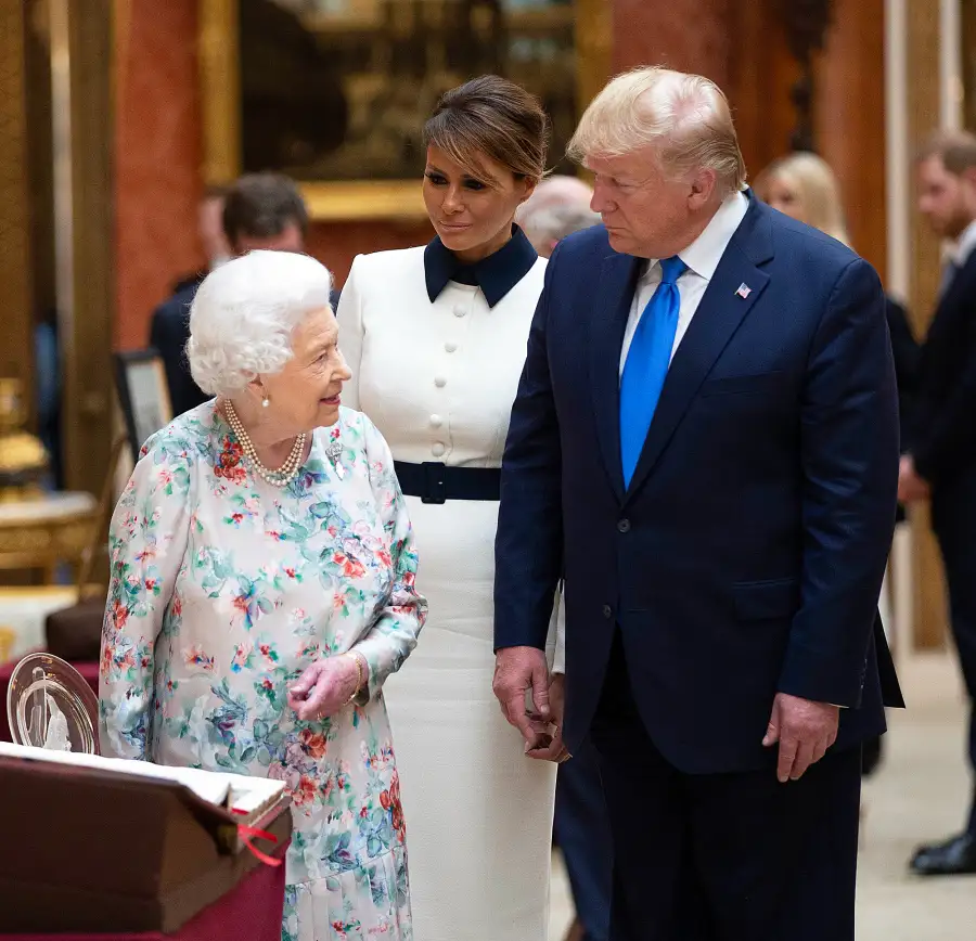 Queen Elizabeth Welcomes Donald Trump Melania