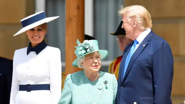 Queen Elizabeth Welcomes Donald Trump Melania