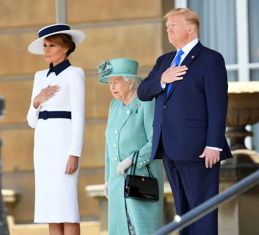 Queen Elizabeth Welcomes Donald Trump Melania
