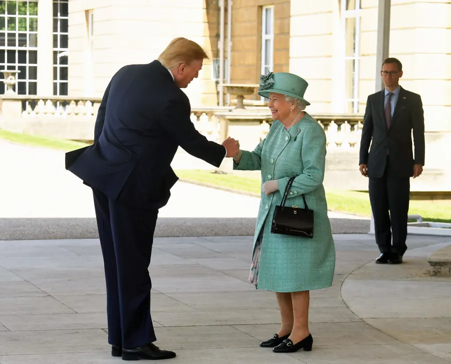 Queen Elizabeth Welcomes Donald Trump Melania
