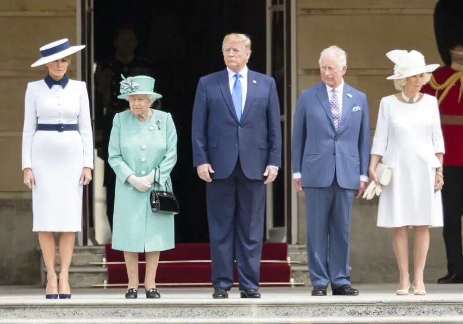 Queen Elizabeth Welcomes Donald Trump Melania