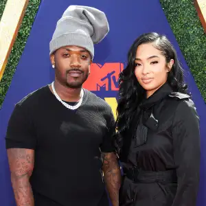 Ray J and Princess Love attend the 2019 MTV Movie and TV Awards Kim Kardashian Sex Tape Joke