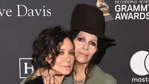 Sara Gilbert and Linda Perry Exit View