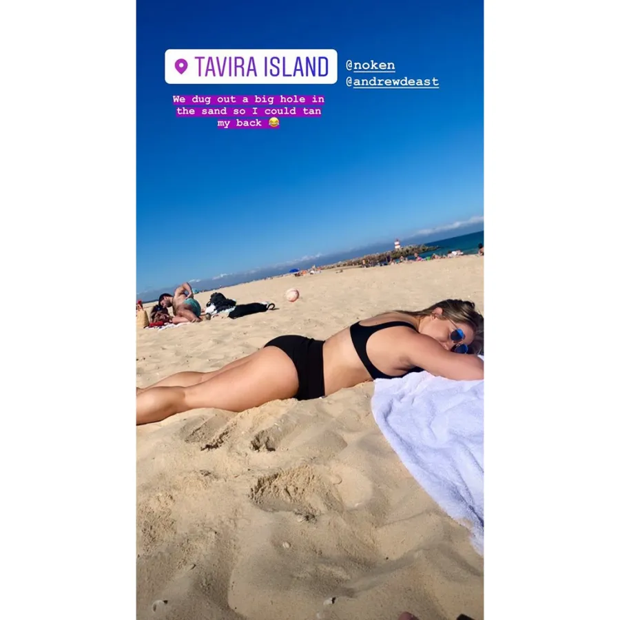 Shawn-Johnson-and-Andrew-East-Portugal-Babymoon-beach