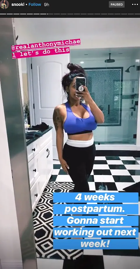 Nicole Snooki Polizzi Postpartum Instagram
