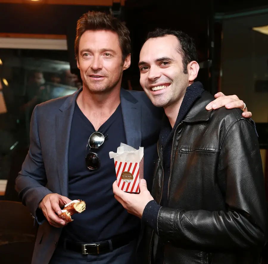Stars Downing Doughnuts Hugh Jackman