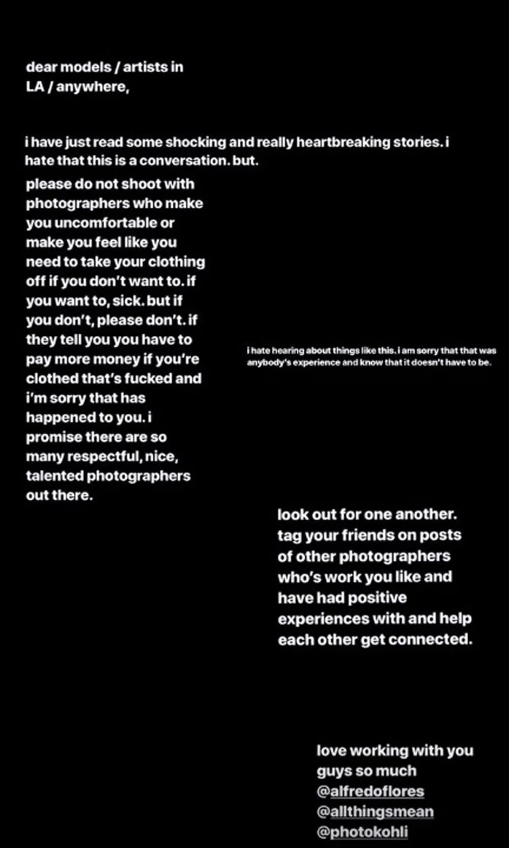 Ariana Grande Addresses &lsquo;Shocking and Really Heartbreaking Stories&rsquo; About Celeb Photographer Marcus Hyde&rsquo;s Behavior