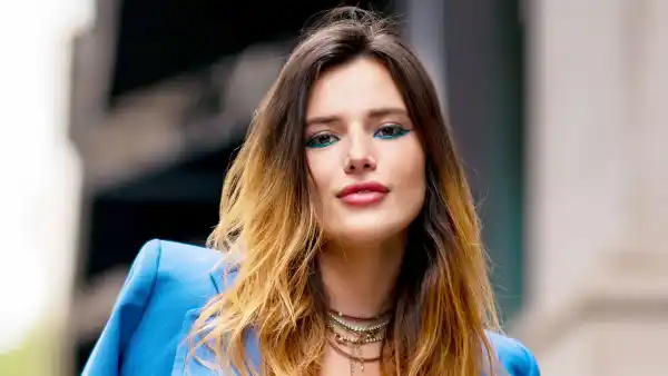 Bella Thorne Blue Suit July 23, 2019