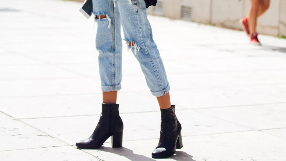 Booties with jeans