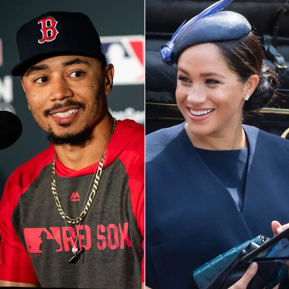 Boston Red Sox Mookie Betts Meghan Markle Hug