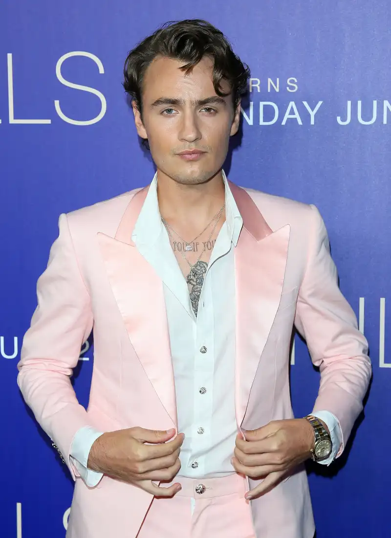 Brandon Thomas Lee Pink Suite White Shirt