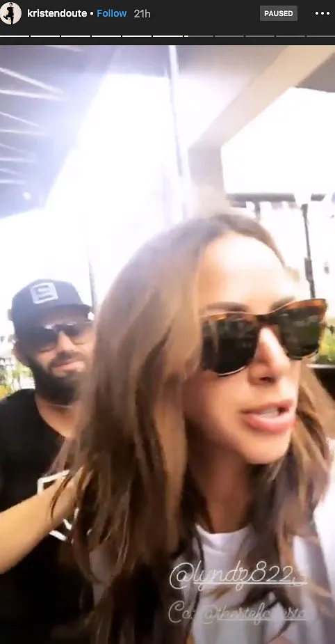 Brian Carter Running Fingers Through Hair Of Kristen Doute