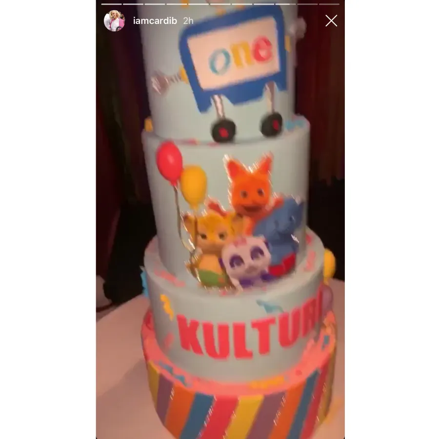 Cardi B Celebrates Kulture Birthday Rainbow Desserts
