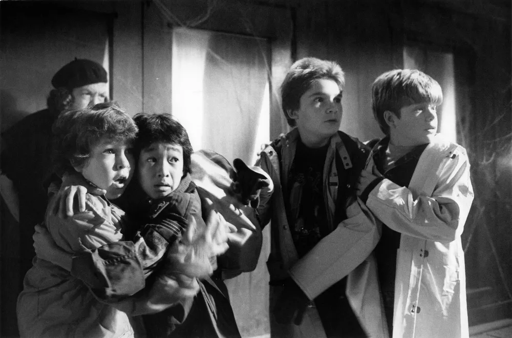 Cast of Goonies Corey Feldman and Sean Astin Goonies