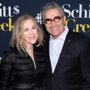 Catherine O'Hara and Eugene Levy attend the Schitt's Creek Season 4 Premiere Emmy Nominations 2019 Snubs and Surprises