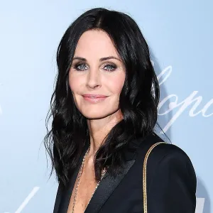 Courteney Cox Black Suit February 21, 2019