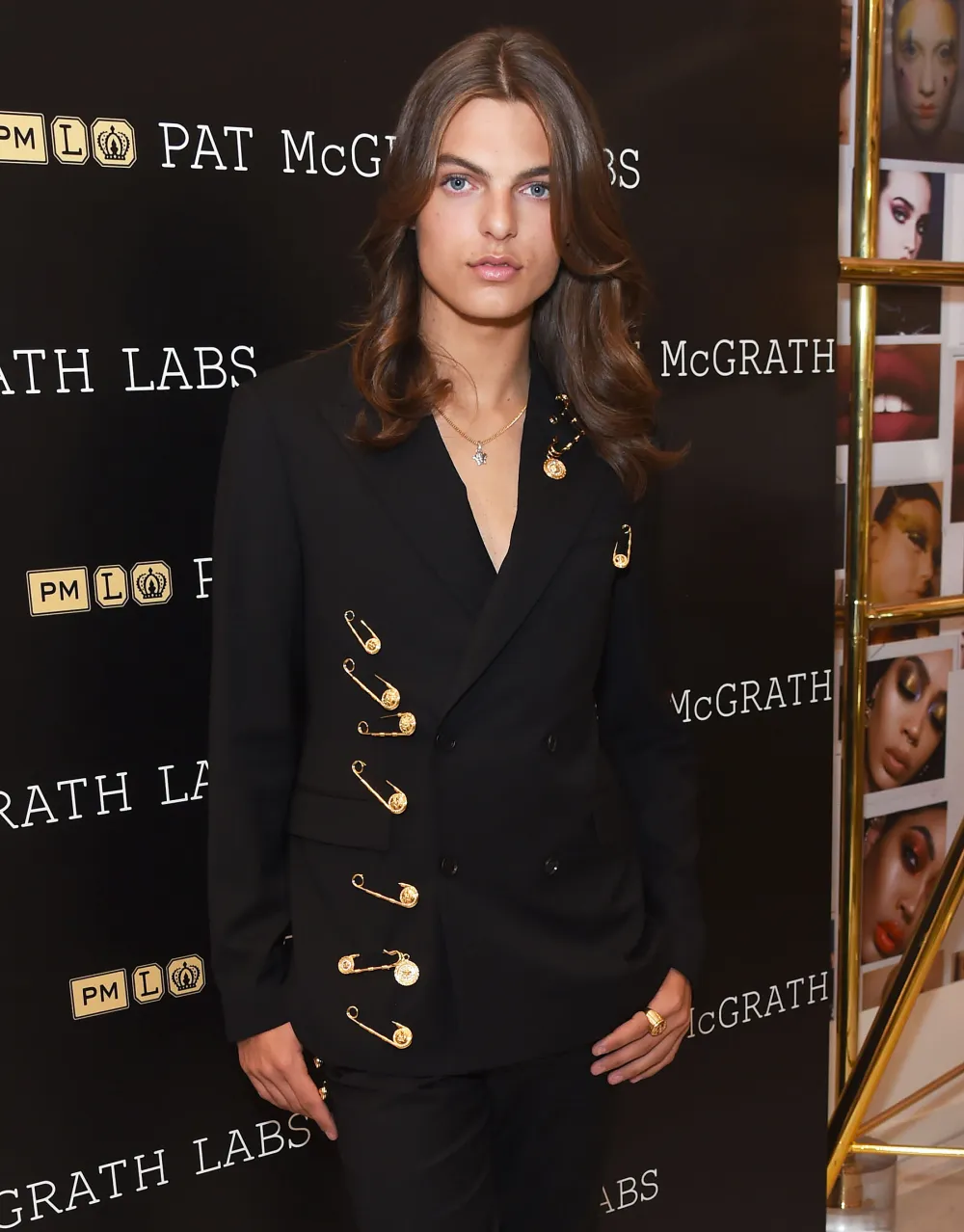 Damian Hurley Safety-Pin Coat July 25, 2019
