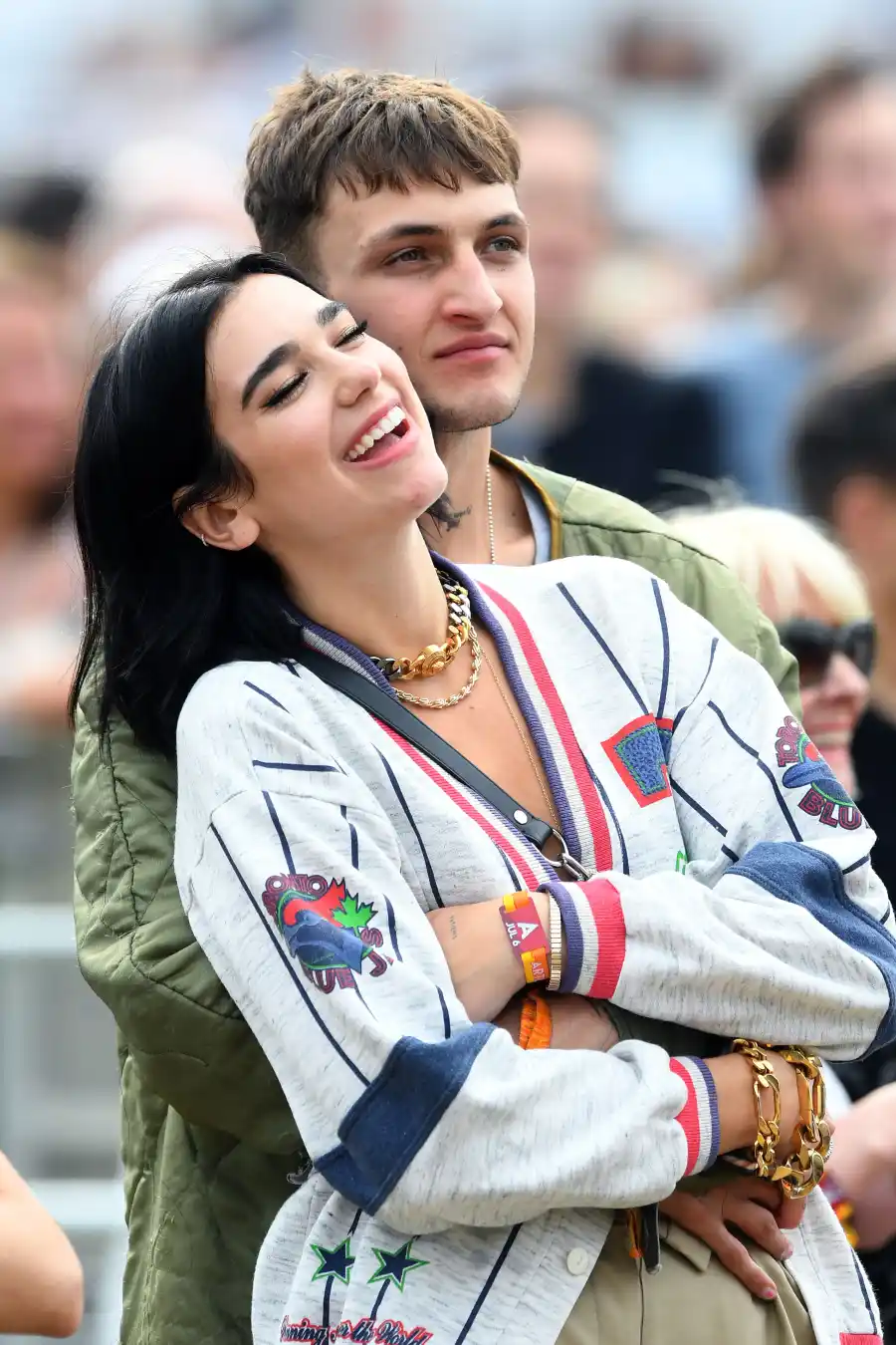 Dua Lipa and Anwar Hadid Kiss at London Music Festival