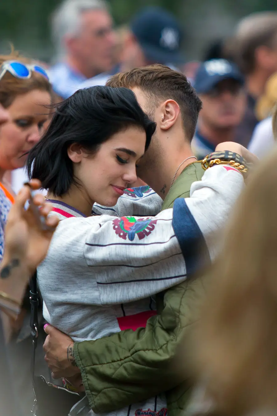 Dua Lipa and Anwar Hadid Kiss at London Music Festival