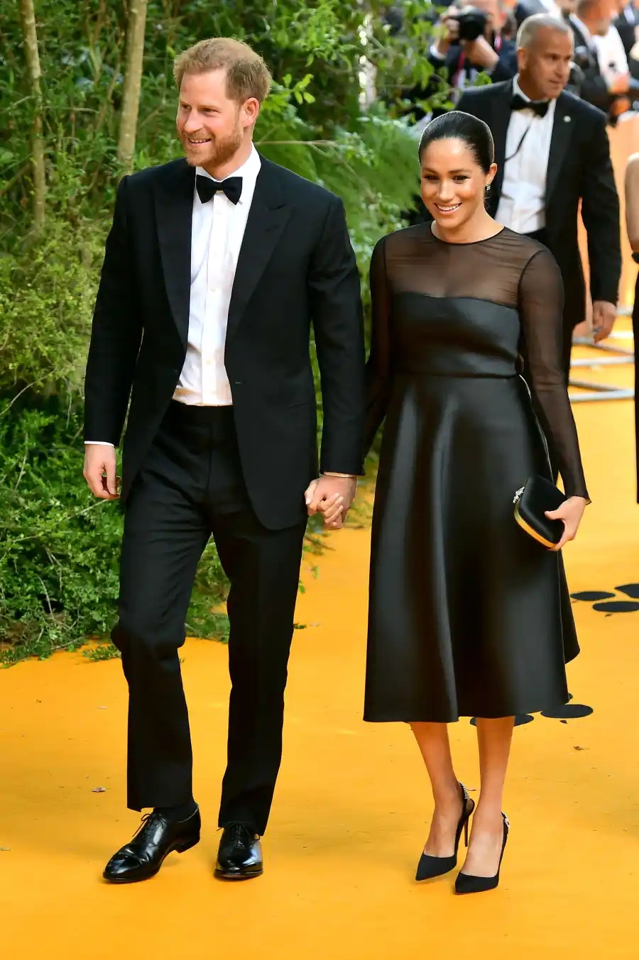 Duchess Meghan and Prince Harry Attend First Red Carpet Since Baby Archie for 'Lion King' Premiere: Pics