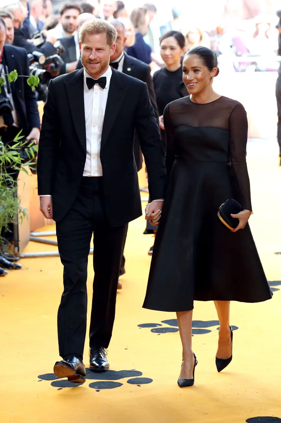 Duchess Meghan and Prince Harry Attend First Red Carpet Since Baby Archie for 'Lion King' Premiere: Pics