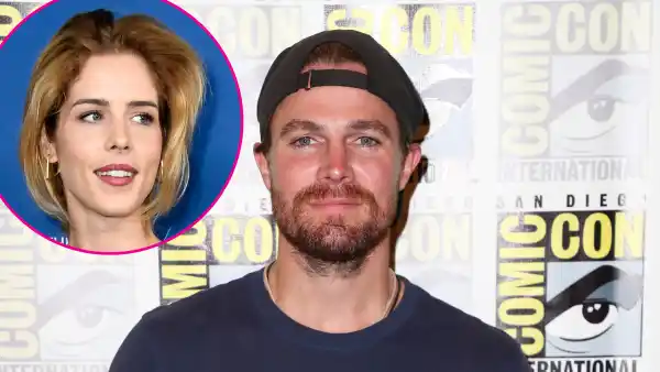 Emily Bett Rickards and Stephen Amell Arrow SDCC