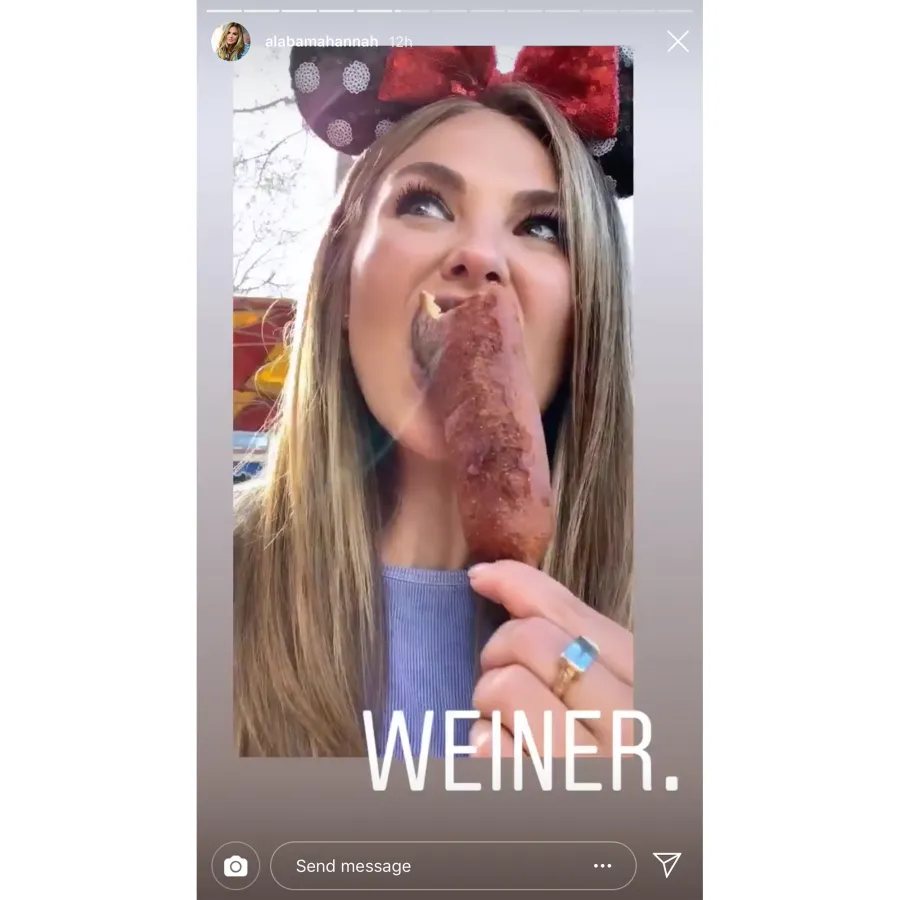 Hannah Brown Enjoys Disneyland