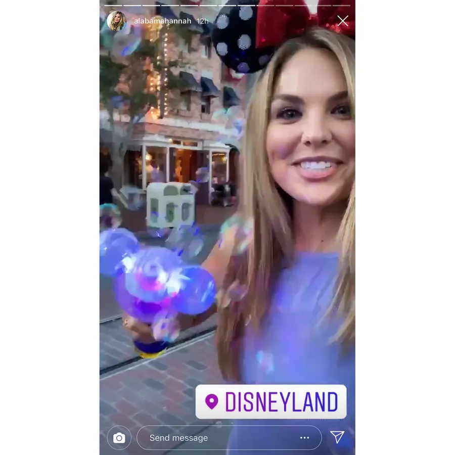 Hannah Brown Enjoys Disneyland