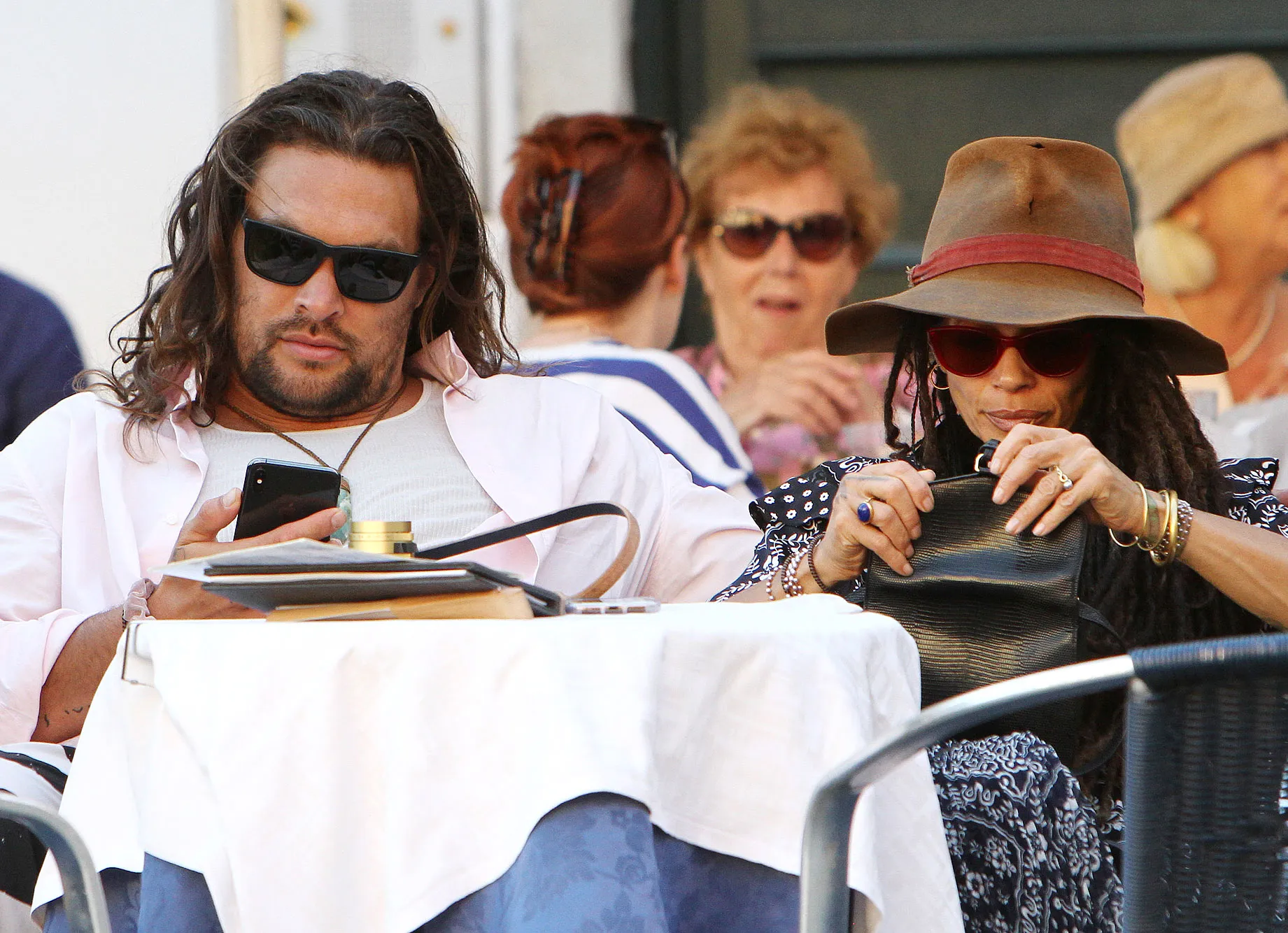 Jason Momoa and Lisa Bonet Explore Italy