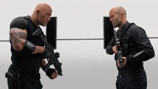 Vanessa Kirby Jason Statham and The Rock Hobbs & Shaw