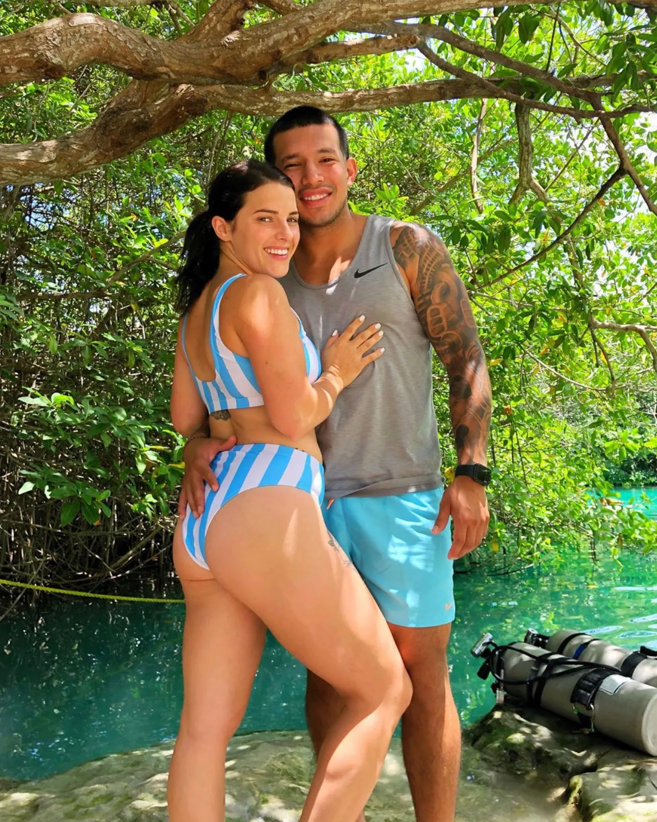 Javi Marroquin and Lauren Comeau Instagram Tulum Vacation